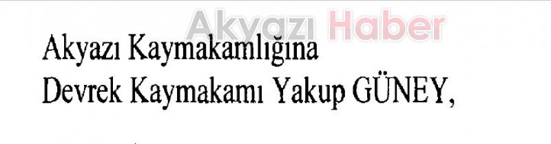 İşte Akyazı'nın yeni kaymakamı