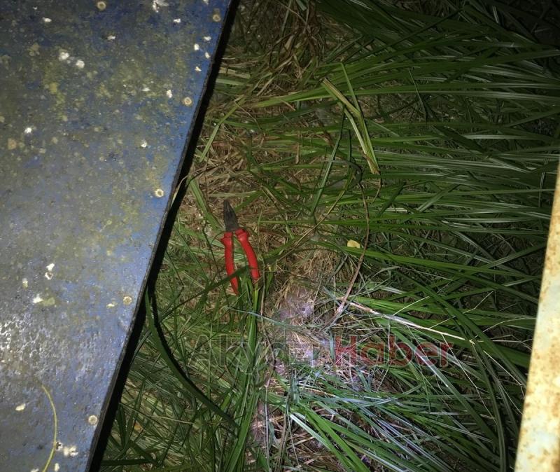 Kablo hırsızlarına jandarmadan gece operasyonu