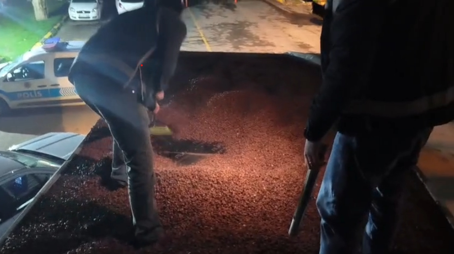 Kaçakçılık operasyonu kamerada