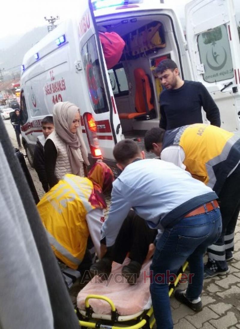 Kaldırımda yürüyen kadın bir anda yere yığıldı