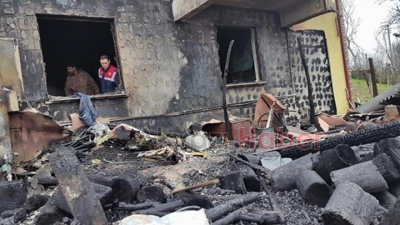 Kalorifer kazanı evi kül ediyordu