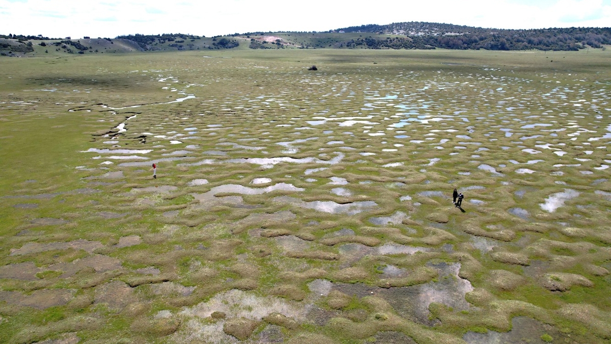 Karagöl Yaylası'ndaki kıvrımlı su yatakları hayran bırakıyor