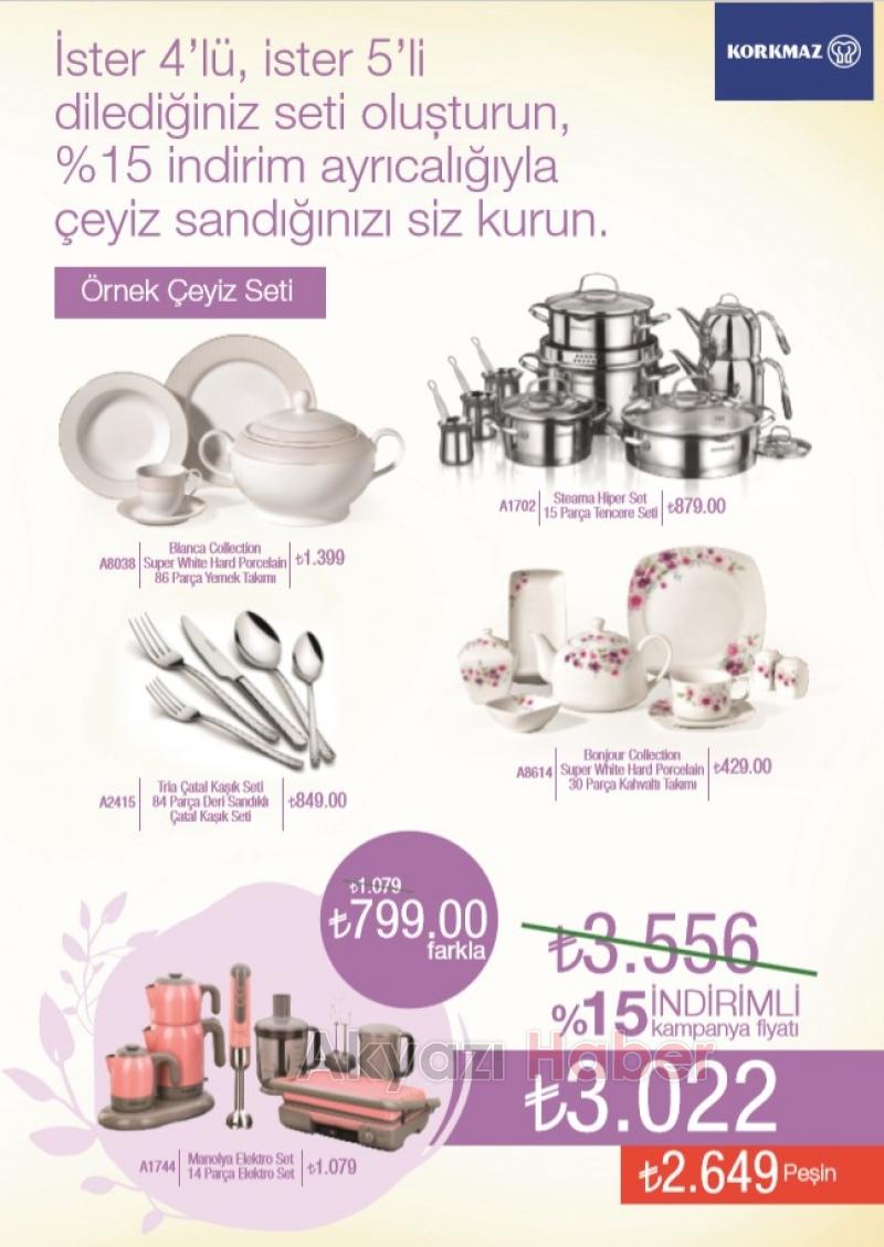 Kardeşler AVM Züccaciye'de Korkmaz Ürünlerinde Kampanya