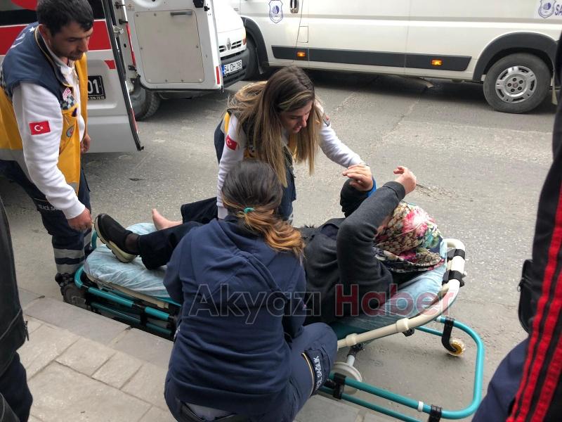 Ada Caddesinde Karşıya Geçmek İsteyen Yayaya Çarptı 