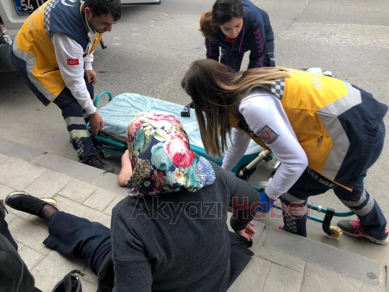 Ada Caddesinde Karşıya Geçmek İsteyen Yayaya Çarptı 