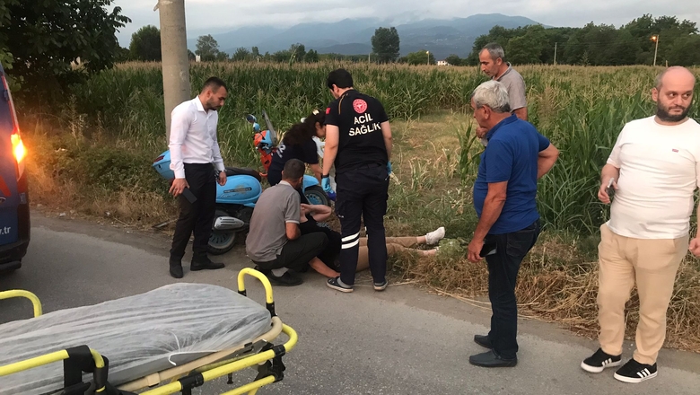 Batakköy Kavşağı’nda Kaza: Motosiklet Sürücüsü Yaralandı