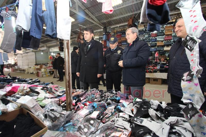 KAYMAKAM VE BAŞKANDAN PAZARYERİ ZİYARETİ