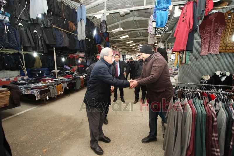 KAYMAKAM VE BAŞKANDAN PAZARYERİ ZİYARETİ