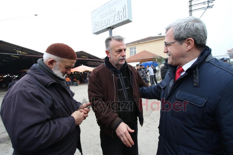 KAYMAKAM VE BAŞKANDAN PAZARYERİ ZİYARETİ