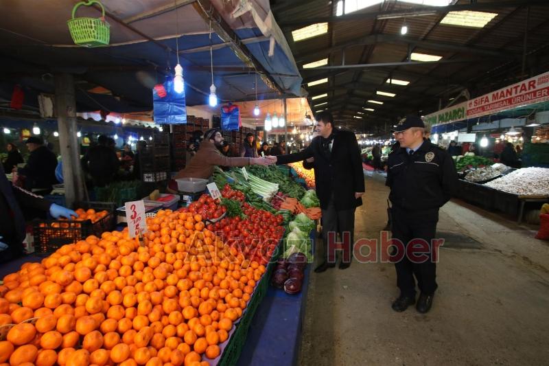 KAYMAKAM VE BAŞKANDAN PAZARYERİ ZİYARETİ