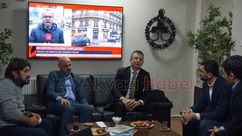 Kaymakam Yakup Güneyden Medya Basın Birliğine iade i ziyaret