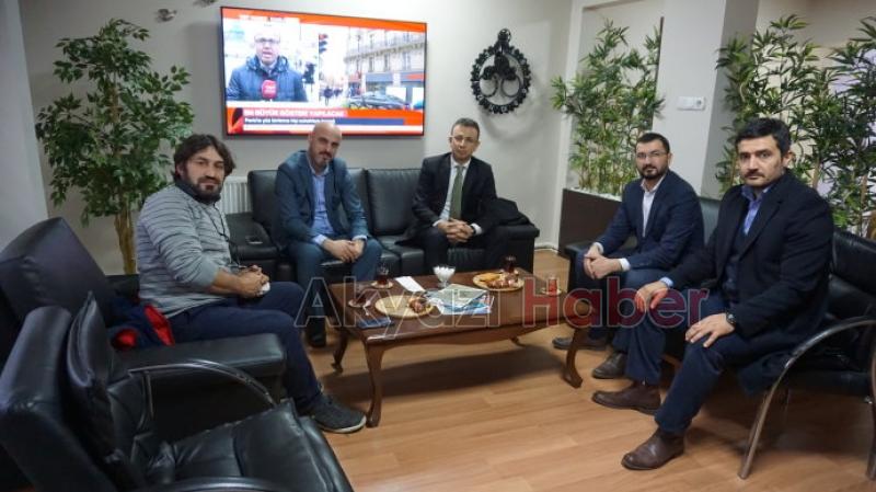 Kaymakam Yakup Güneyden Medya Basın Birliğine iade i ziyaret