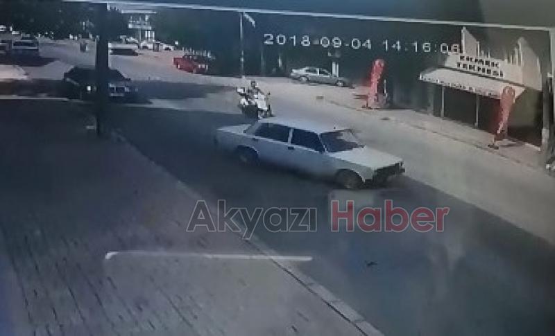 Kaza anı kamerada 