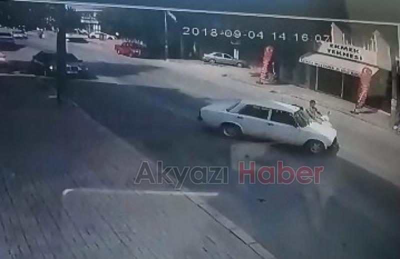 Kaza anı kamerada 