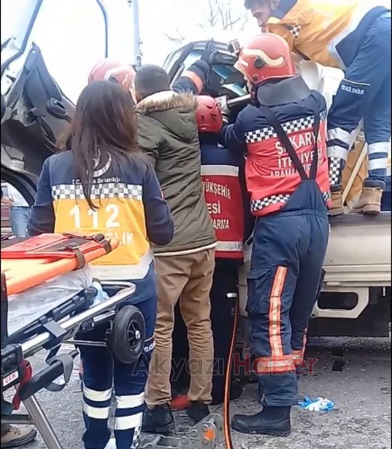 Kazada ölen bir çocuk babasına zor veda