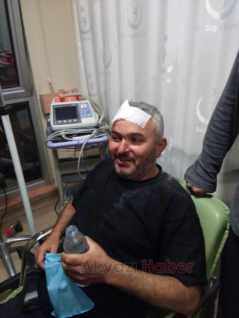 Keremali'de ATV aracı devrildi