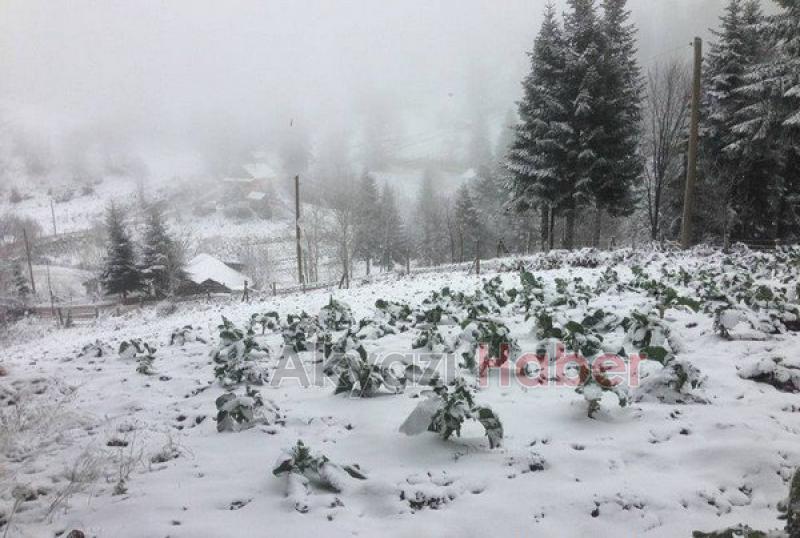 Keremali Yaylası Beyaza Büründü