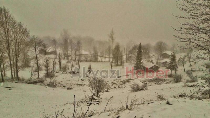 Keremali Yaylası Beyaza Büründü