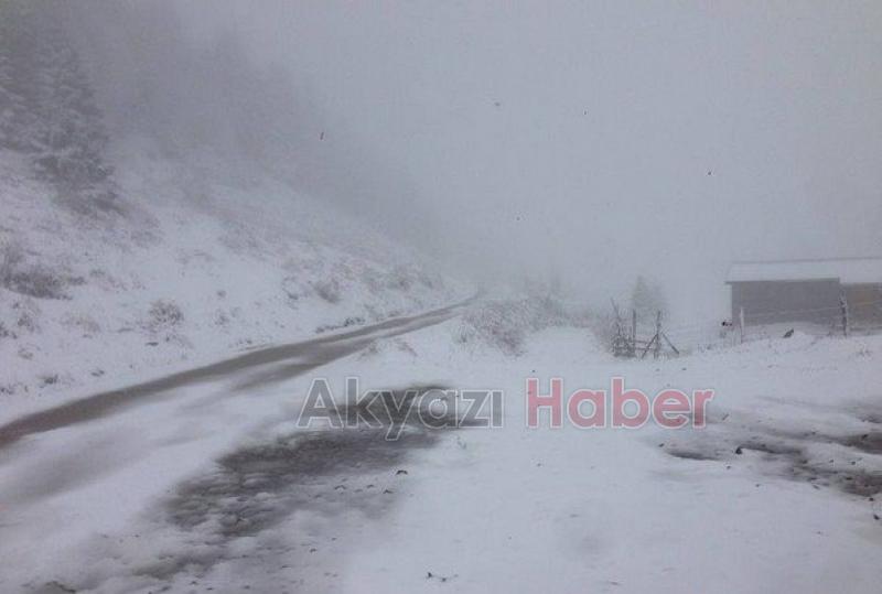 Keremali Yaylası Beyaza Büründü