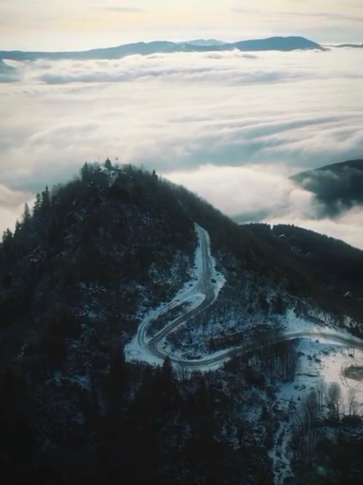 Keremali Yaylası’nda görsel şölen dronla görüntülendi