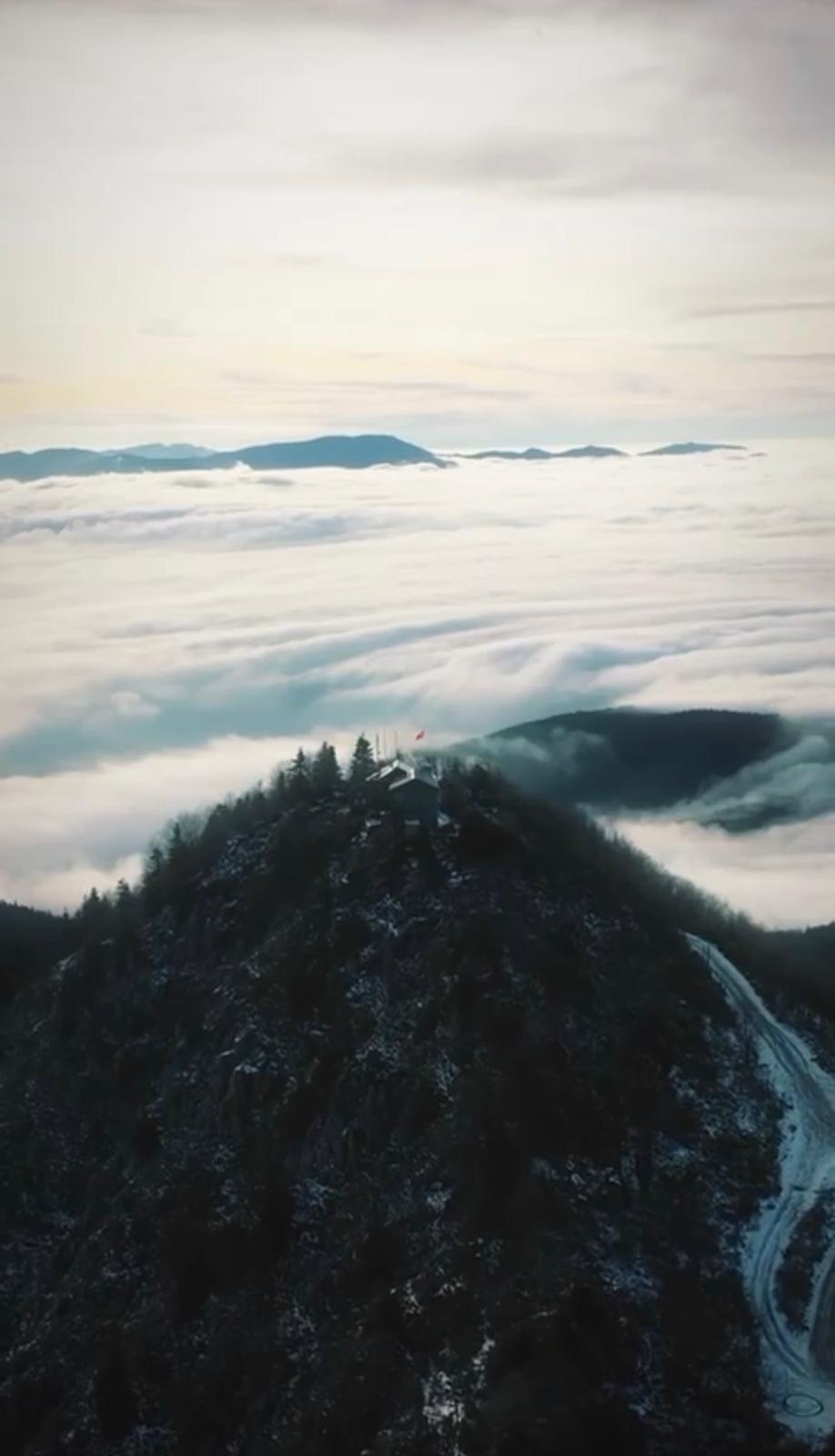 Keremali Yaylası’nda görsel şölen dronla görüntülendi