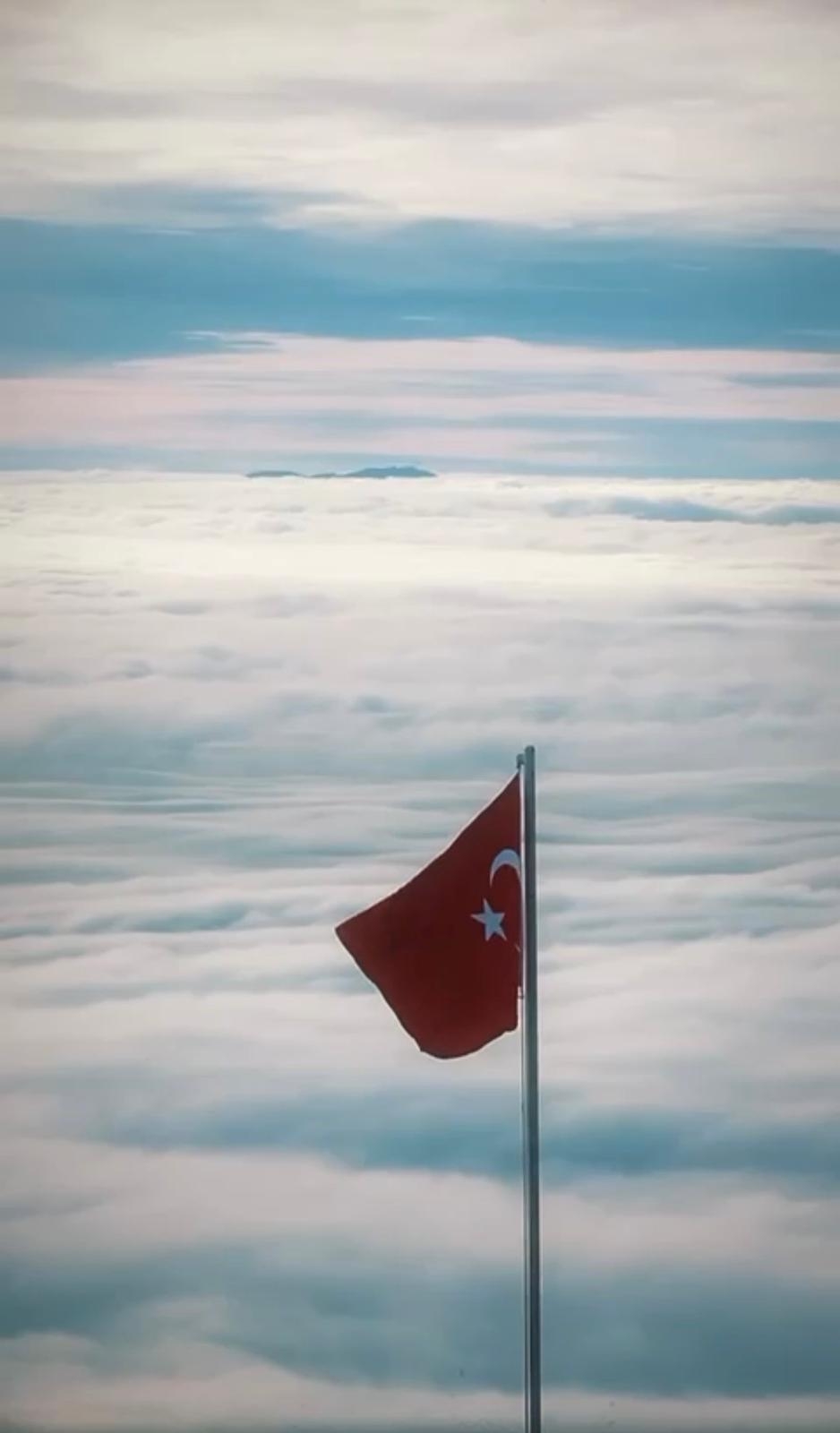 Keremali Yaylası’nda görsel şölen dronla görüntülendi