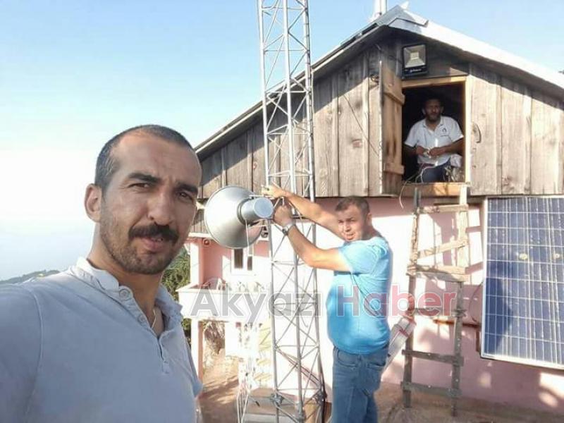 Keremali’de Zirveye Ezan Sesi Ulaştırıldı