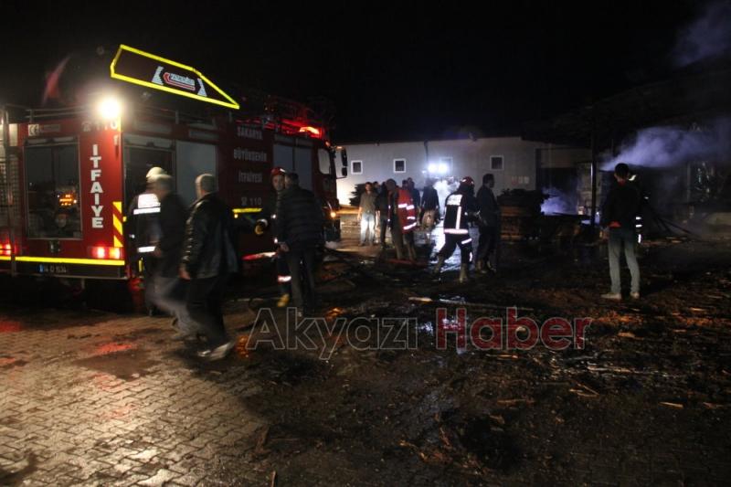 Kereste Fabrikasında Yangın