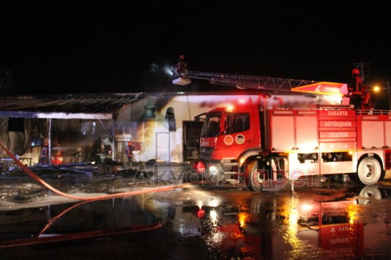 Kereste Fabrikasında Yangın