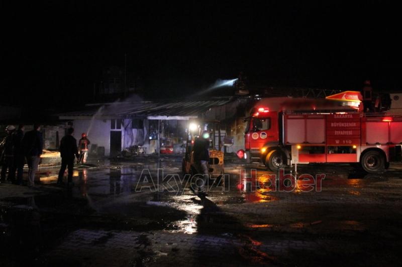 Kereste Fabrikasında Yangın