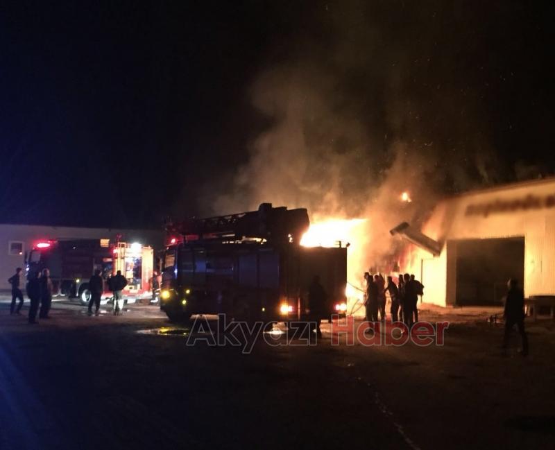 Kereste Fabrikasında Yangın