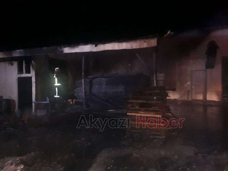 Kereste Fabrikasında Yangın