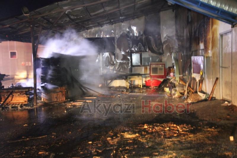 Kereste Fabrikasında Yangın