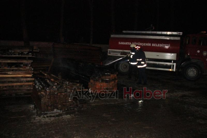 Kereste Fabrikasında Yangın