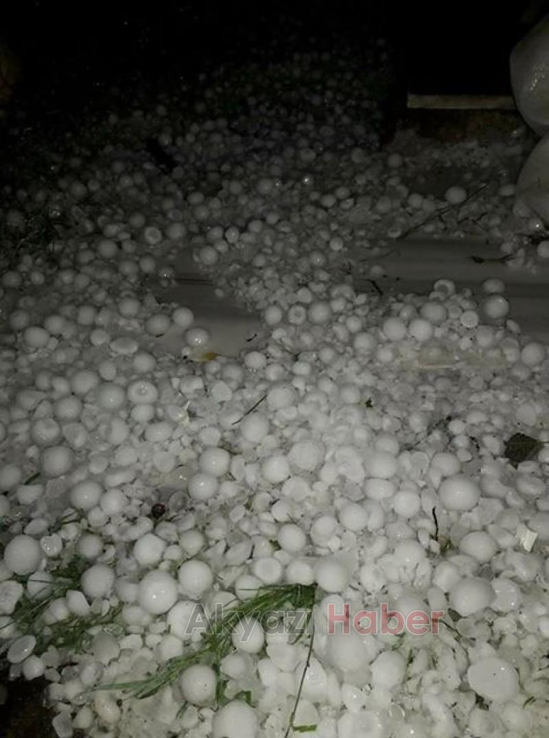 Kocaali'yi dolu vurdu, hasar büyük