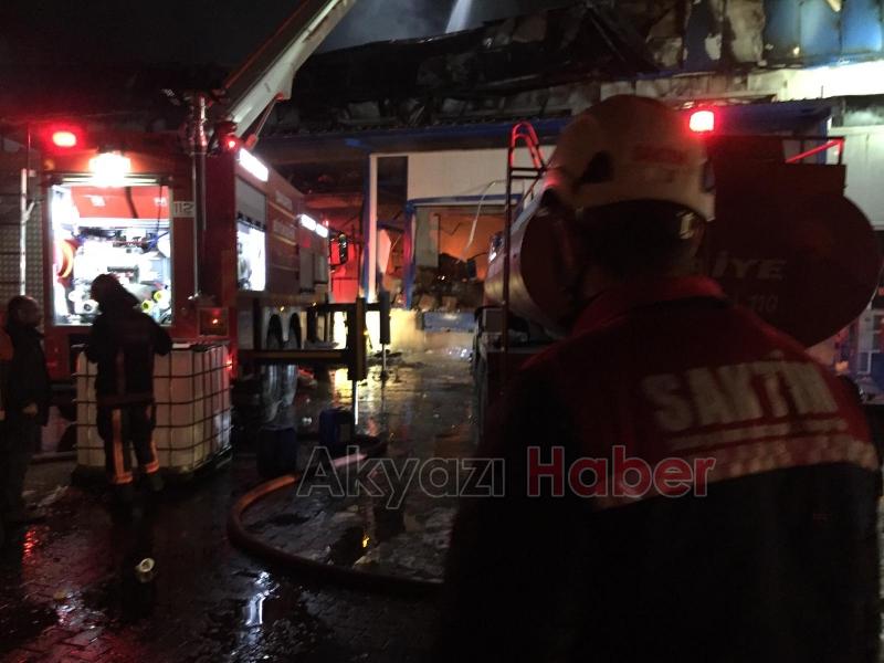 Komşuda büyük yangın SAKTİMde destek verdi