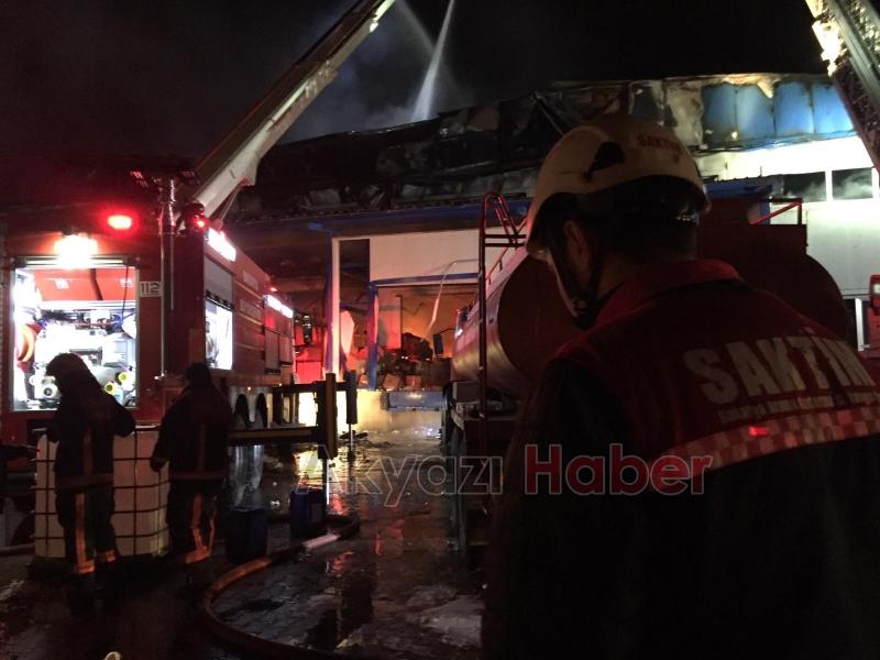 Komşuda büyük yangın SAKTİMde destek verdi