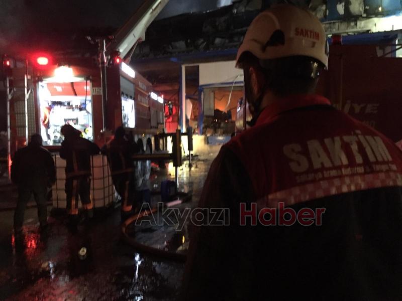 Komşuda büyük yangın SAKTİMde destek verdi