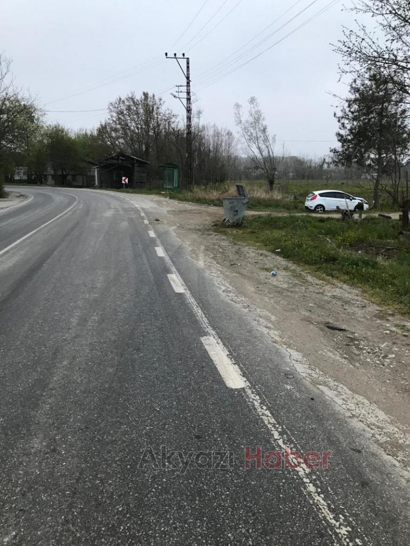 Kontrolden çıktı ağaca çarparak durabildi