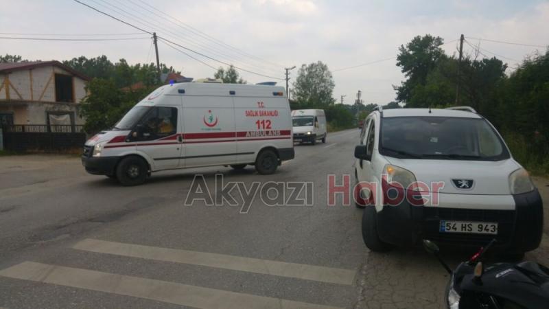 Kontrolsüz Dönüş Yapan Otomobile Motosiklet Çarptı