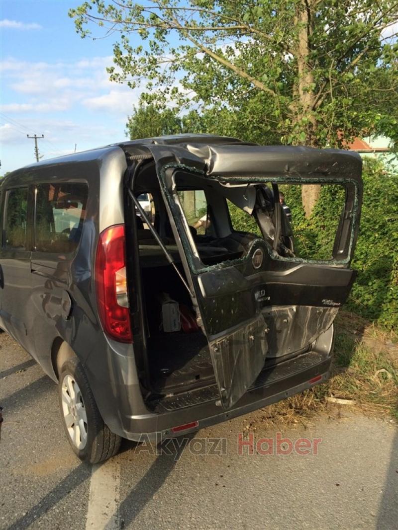 Kontrolü Kaybeden Sürücü Duvara Çarptı