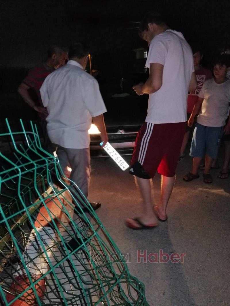 KONTROLÜ KAYBEDiNCE ÇiTLERE GiRDi