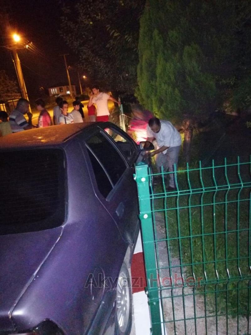 KONTROLÜ KAYBEDiNCE ÇiTLERE GiRDi