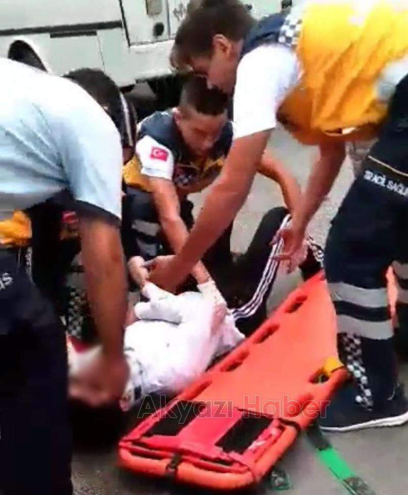 Küçücek Caddesinde Trafik Kazası 1 Yaralı