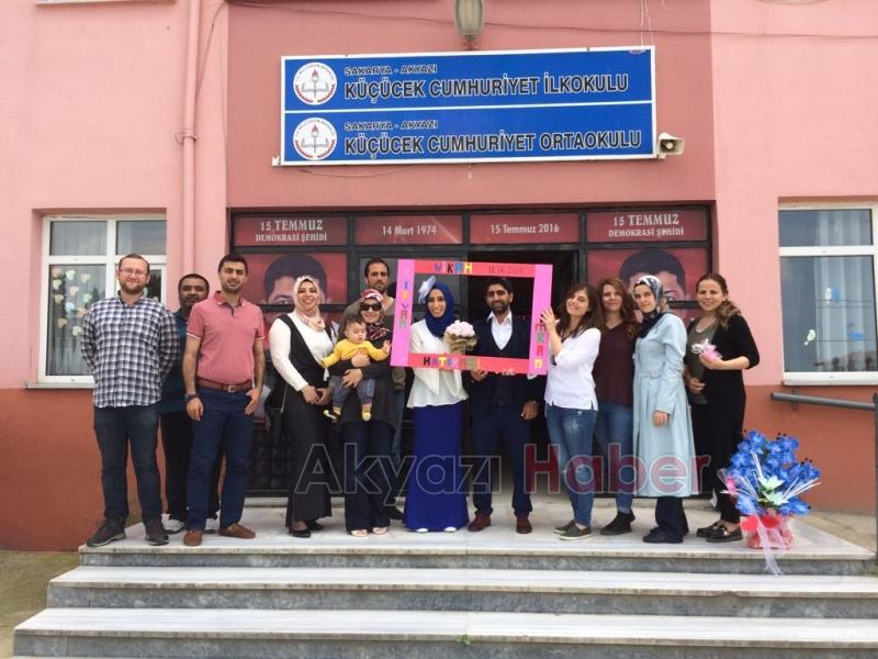 KÜÇÜCEK CUMHURİYET ORTAOKULUNDA NİKAH MERASİMİ