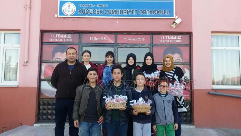 Küçücek Cumhuriyet Ortaokulundan Anlamlı Hareket