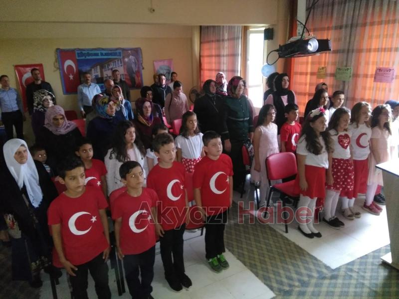  Küçücek İlkokulu'nda Resim Sergisi