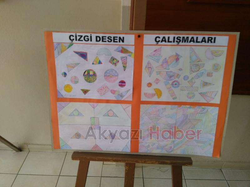 Küçücek İlkokulu'nda Resim Sergisi
