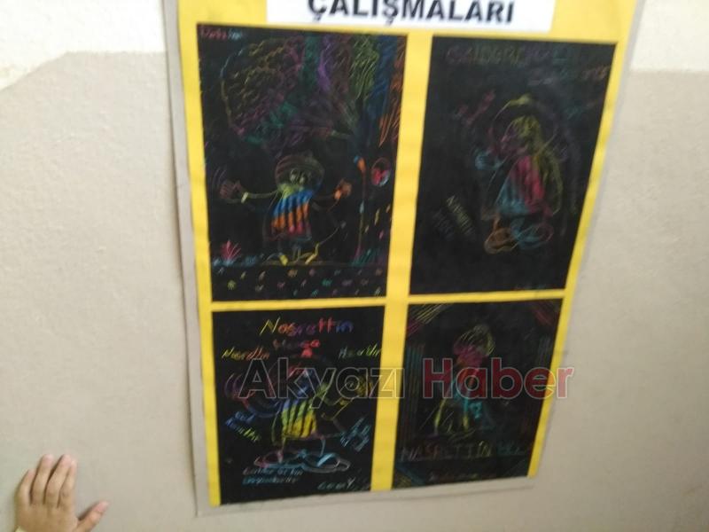  Küçücek İlkokulu'nda Resim Sergisi