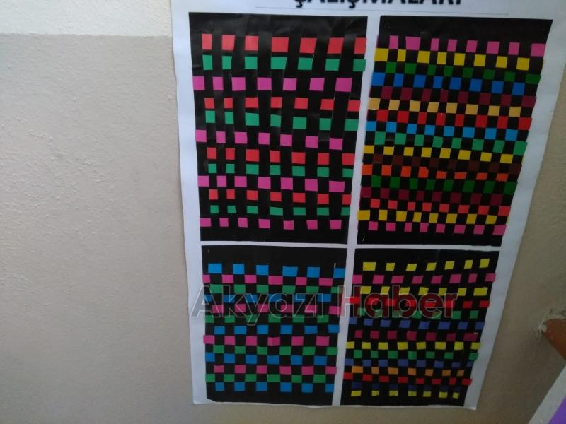  Küçücek İlkokulu'nda Resim Sergisi